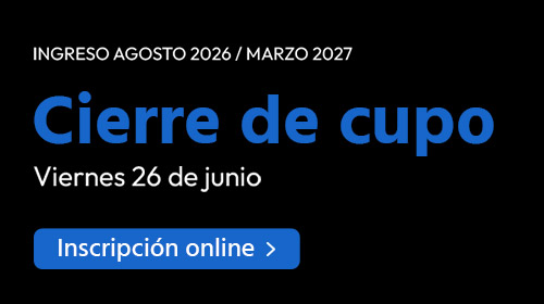 Comenz&aacute; tu carrera en agosto